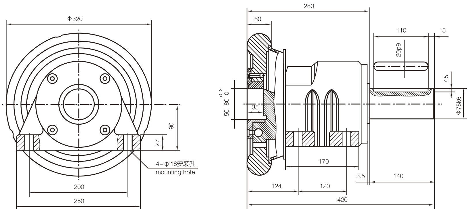 75型安全卡盤 75型安全卡盤